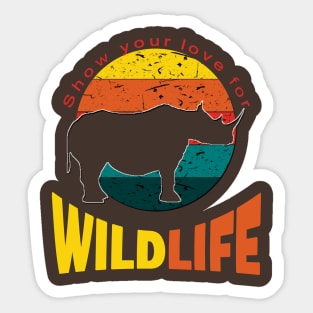 Show your love for wildlife Sticker